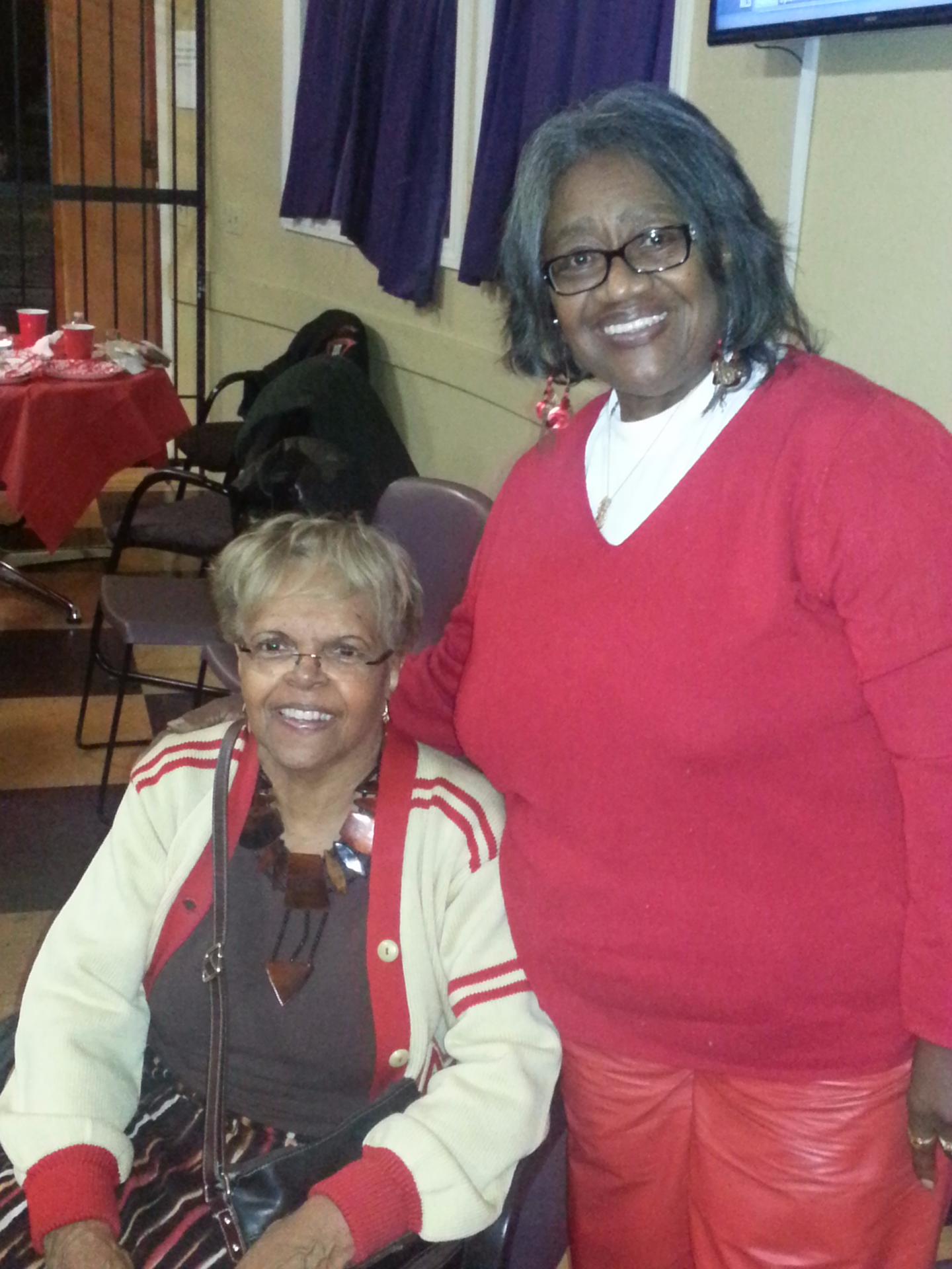 Community members at voter registration drive
